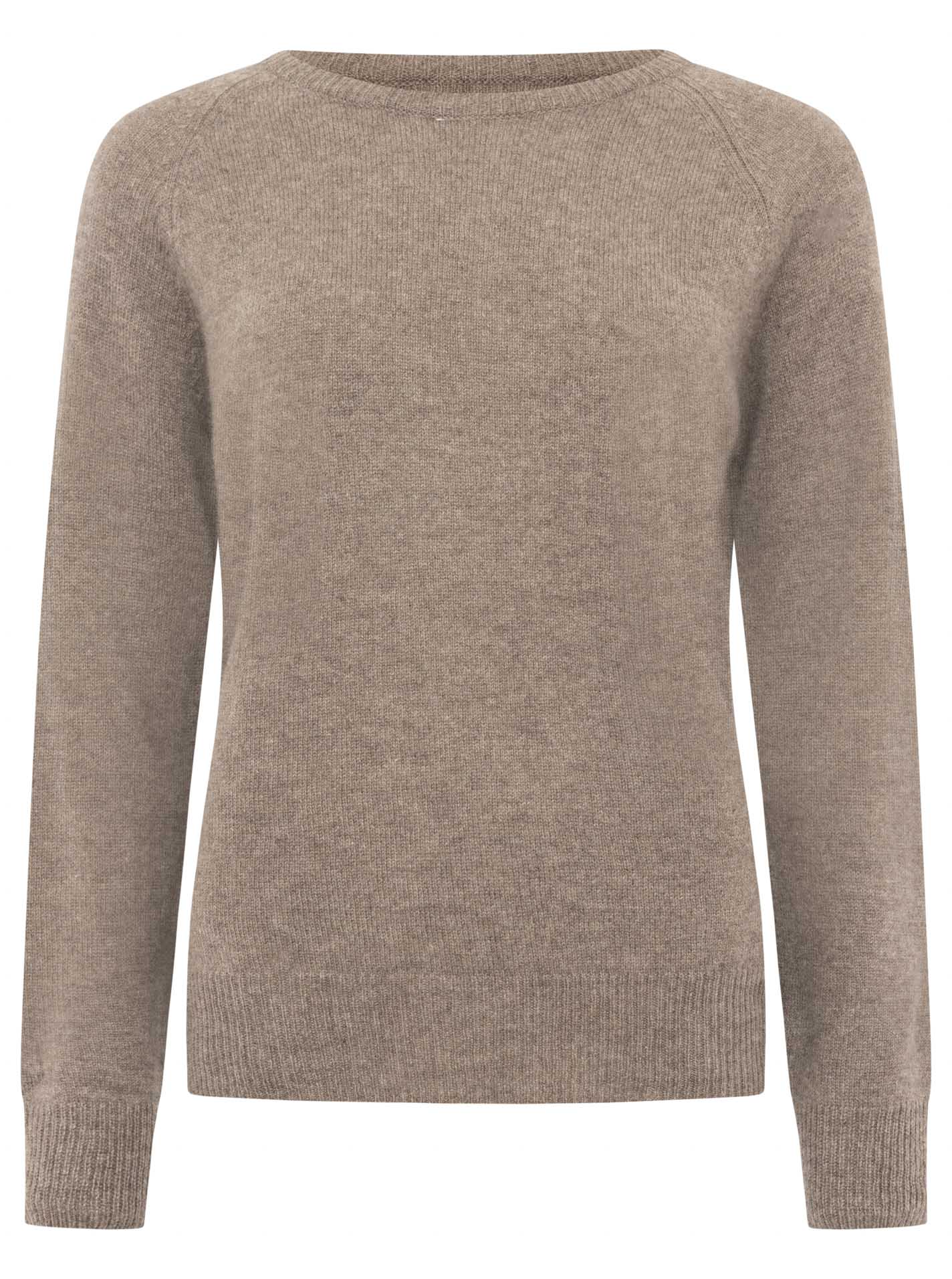 Zwillingsherz 100% Kaschmir / Cashmere Pullover - Taupe