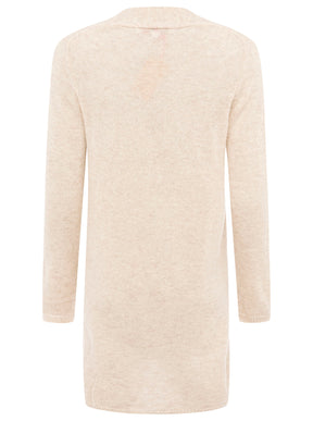 Zwillingsherz Kaschmir / Cashmere Strickjacke - Beige