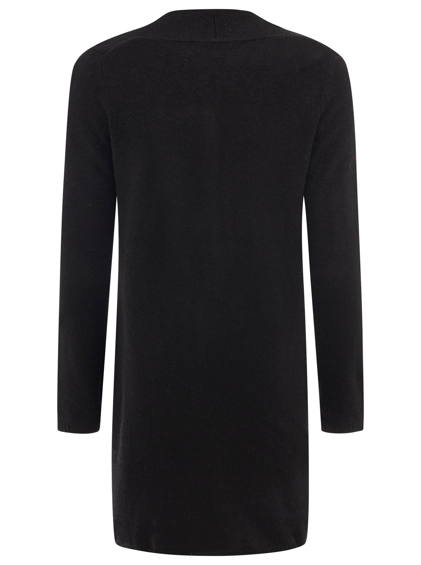 Zwillingsherz Kaschmir / Cashmere Strickjacke - Schwarz