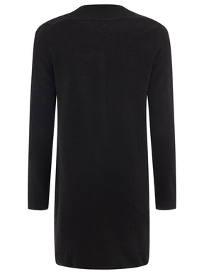 Zwillingsherz Kaschmir / Cashmere Strickjacke - Schwarz