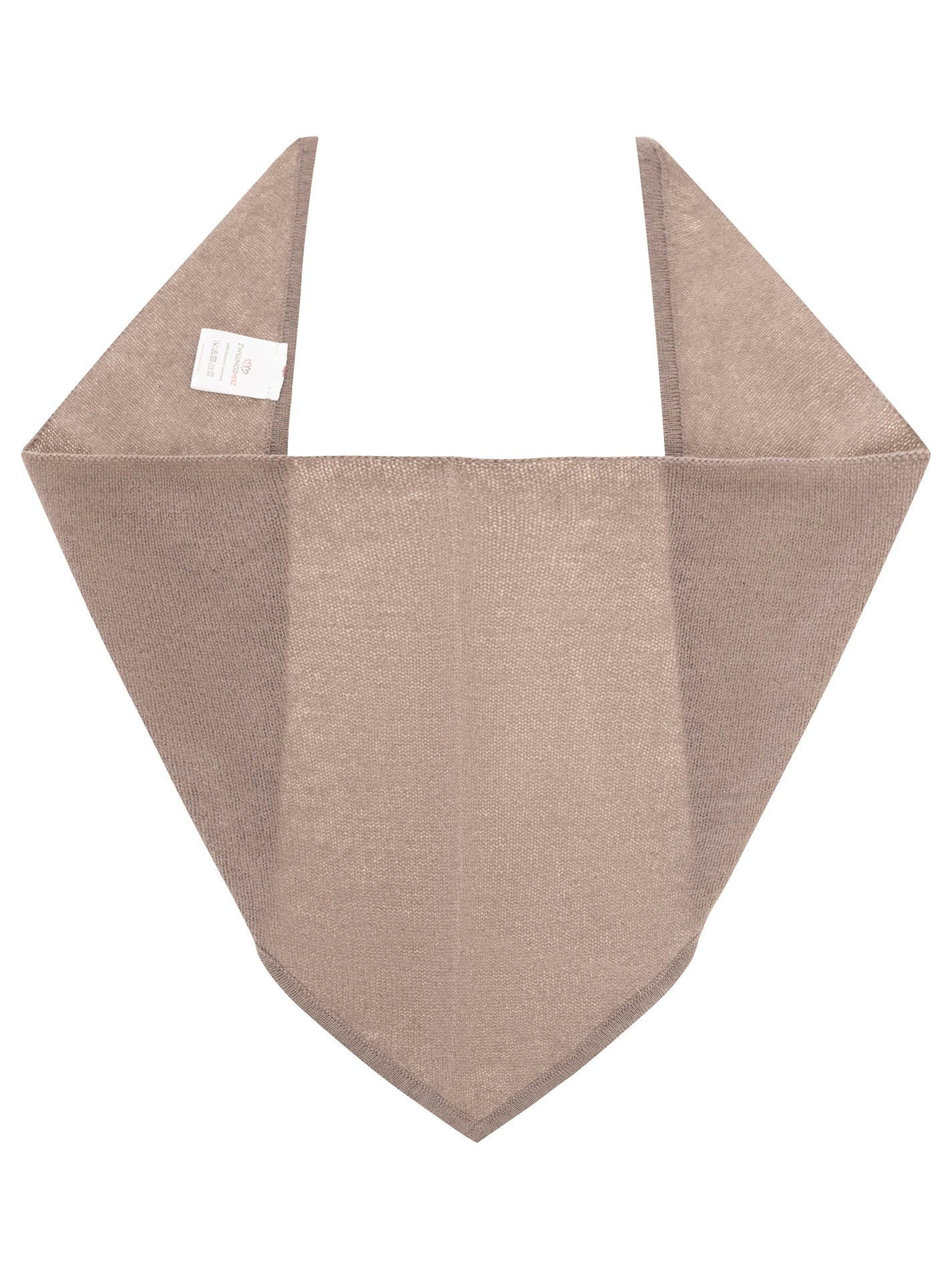 Zwillingsherz Kaschmir Halstuch (100% Cashmere) - Taupe