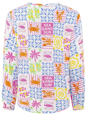 Zwillingsherz - Langarmbluse "Dolce Vita Patchwork" - Bunt
