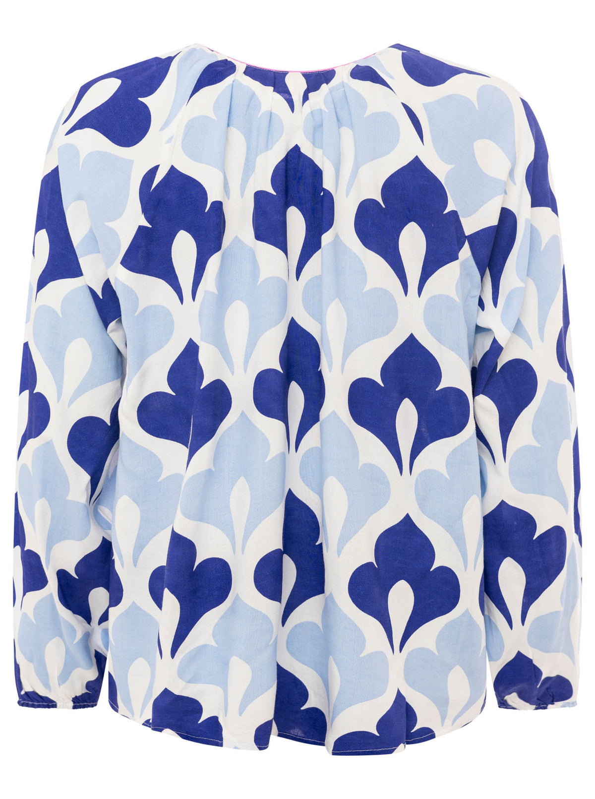 Zwillingsherz - Langarmbluse "Graphic Flower" - Blau
