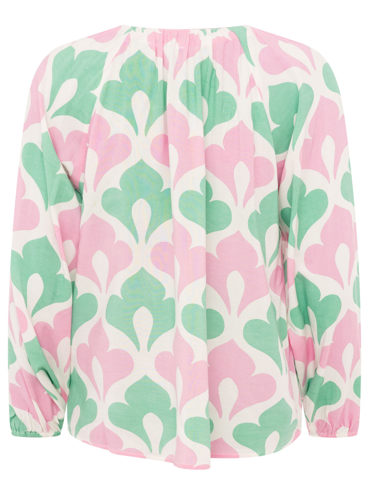 Zwillingsherz - Langarmbluse "Graphic Flower" - Rosa