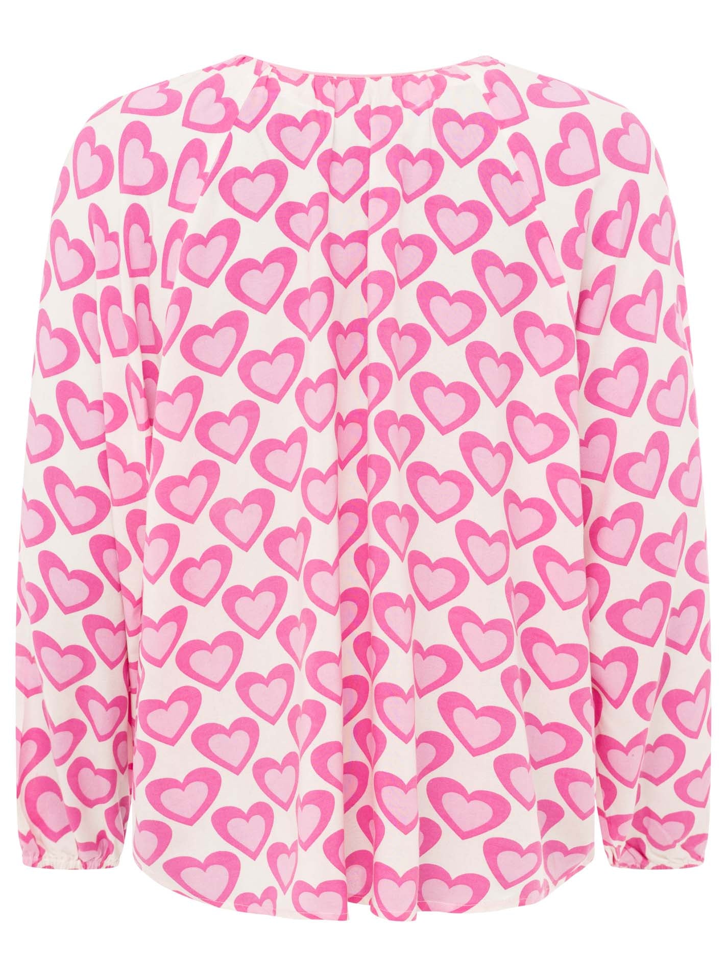 Zwillingsherz - Langarmbluse "Happy Love" - Pink