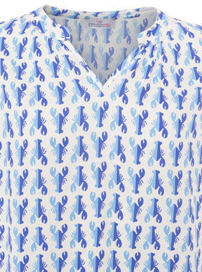 Zwillingsherz - Langarmbluse "Lobster" - Blau