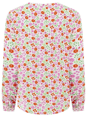Zwillingsherz - Langarmbluse "Mille Fleur" - Pink