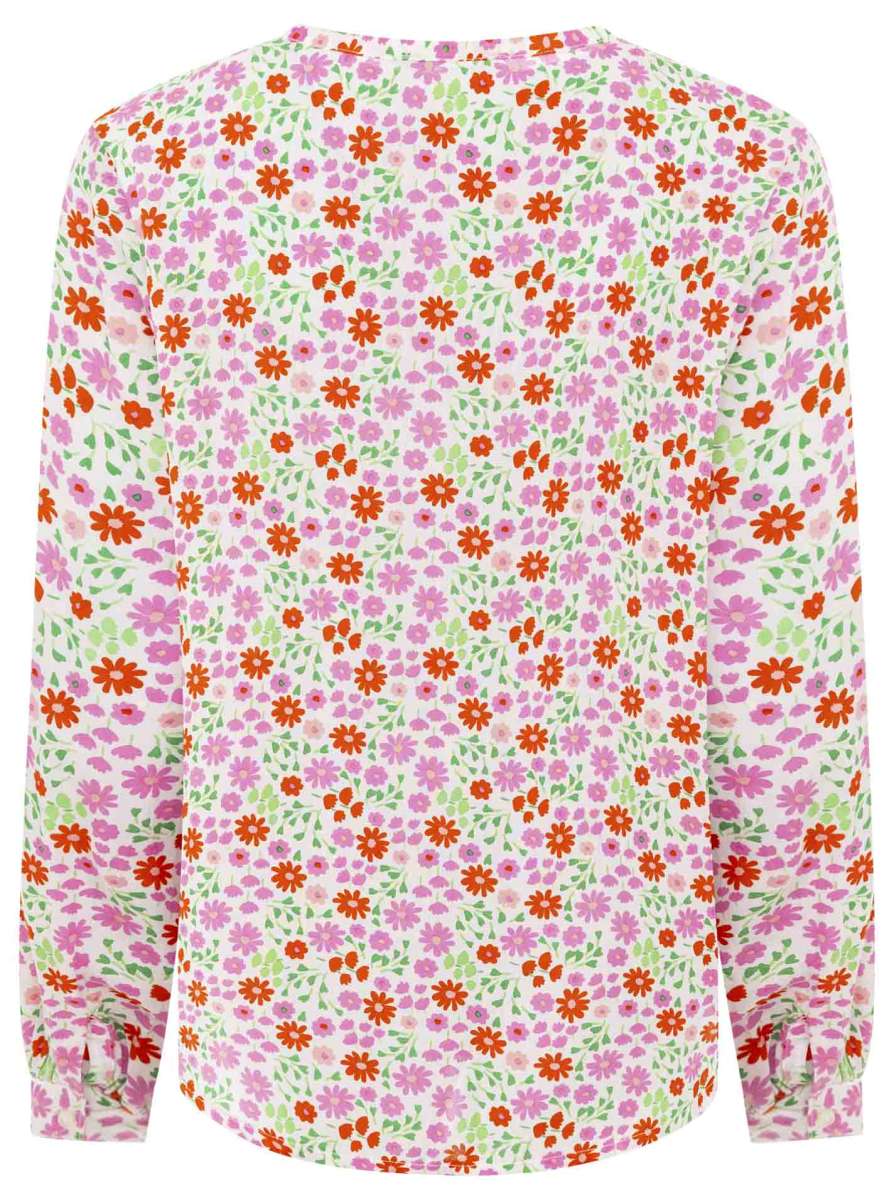 Zwillingsherz - Langarmbluse "Mille Fleur" - Pink
