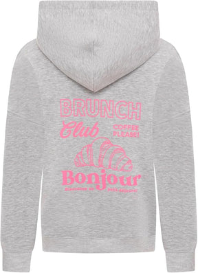 Zwillingsherz - Hoodie "Sunday Club" - Hellgrau