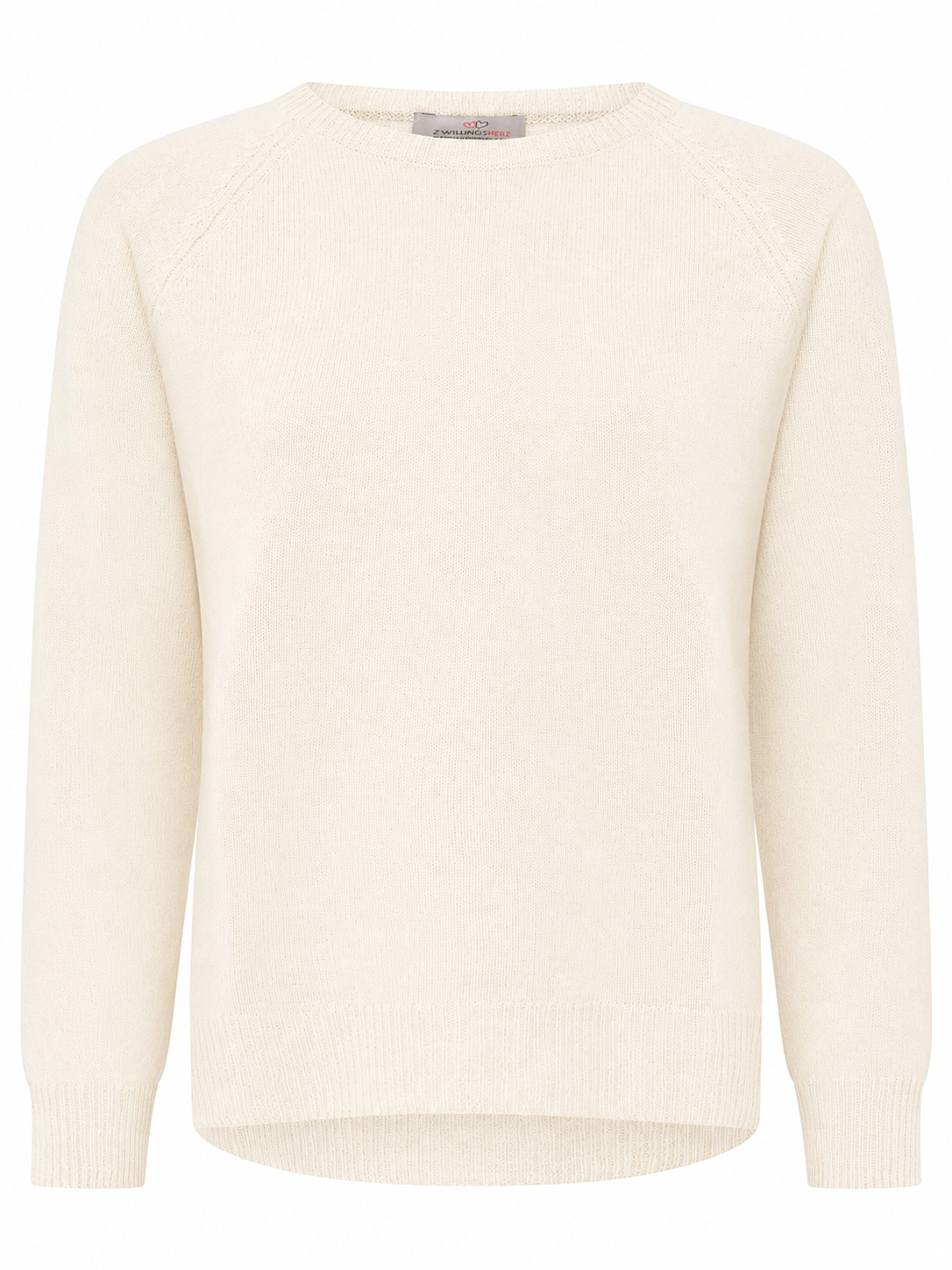 Zwillingsherz Kaschmir Pullover (100% Cashmere) - Wollweiß