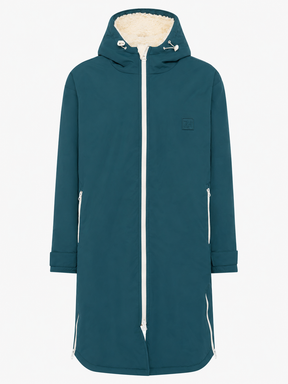 Zwillingsherz - Oversize Windjacke mit Teddyfutter - Petrol