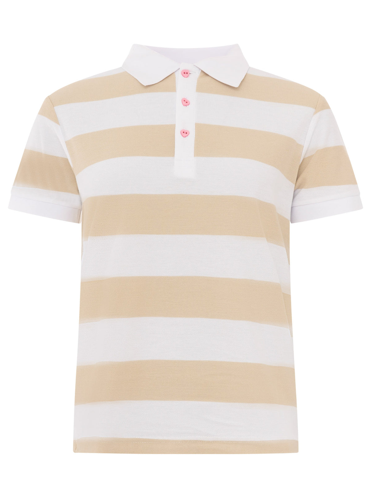 Zwillingsherz - Poloshirt "Stripes" - Beige