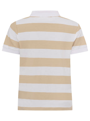 Zwillingsherz - Poloshirt "Stripes" - Beige