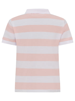 Zwillingsherz - Poloshirt "Stripes" - Rosa