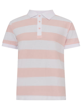 Zwillingsherz - Poloshirt "Stripes" - Rosa