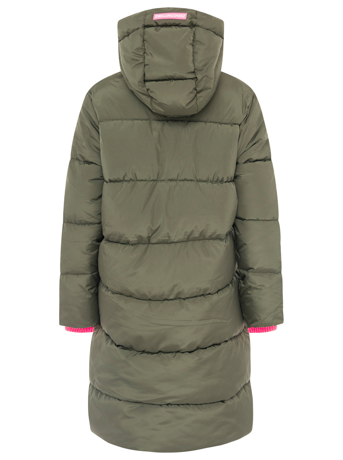 Zwillingsherz - Steppmantel "Cozy" - Khaki