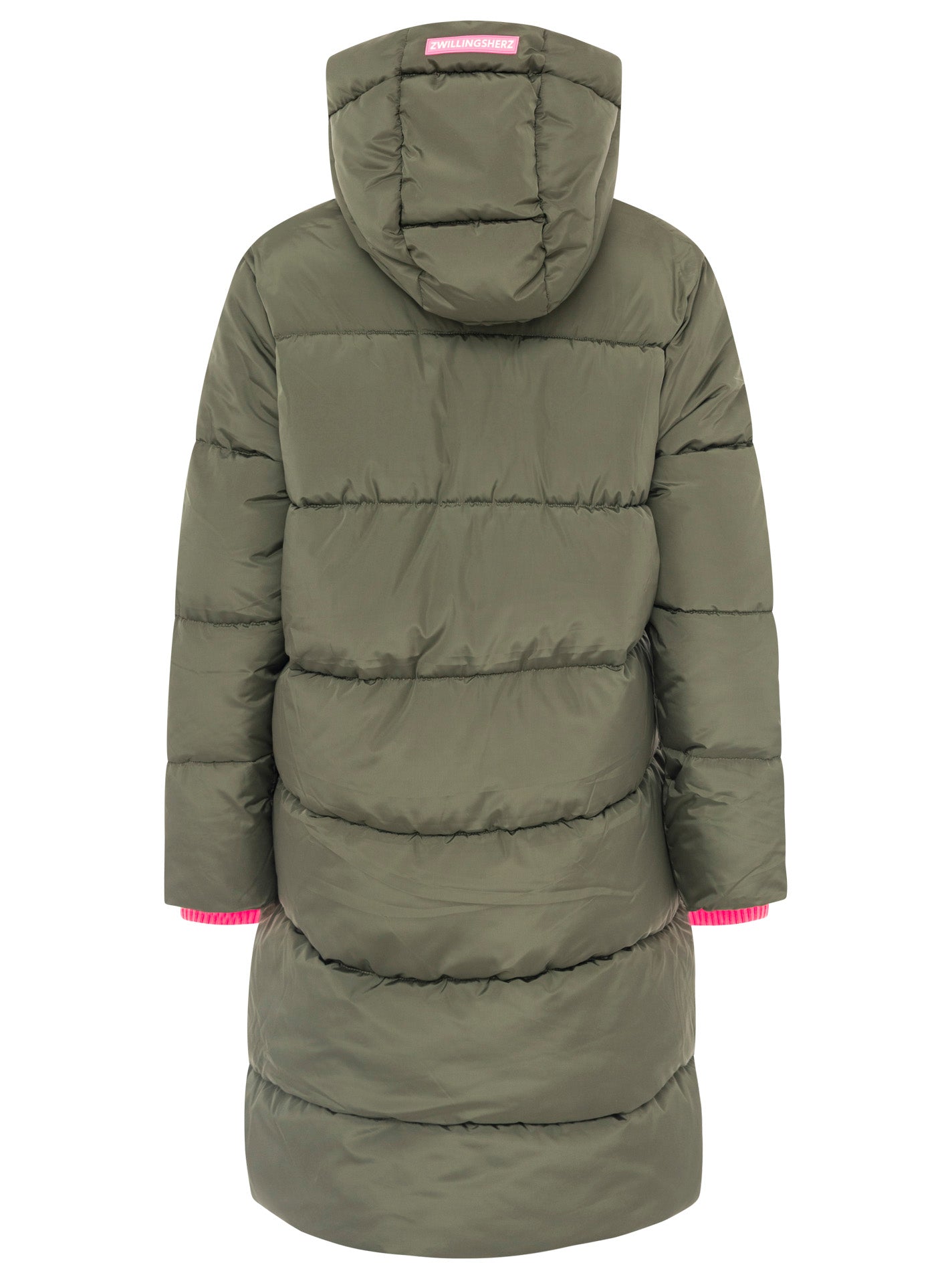 Zwillingsherz - Steppmantel "Cozy" - Khaki