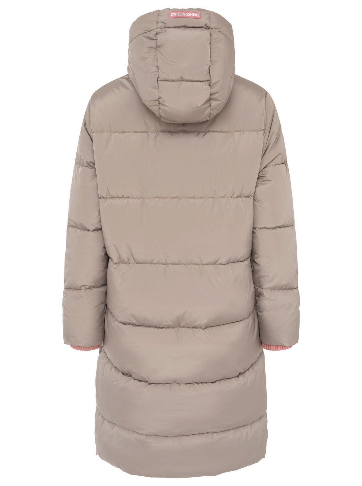 Zwillingsherz - Steppmantel "Cozy" - Taupe