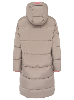 Zwillingsherz - Oversize Steppmantel "Cozy" - Taupe (fällt größer aus)