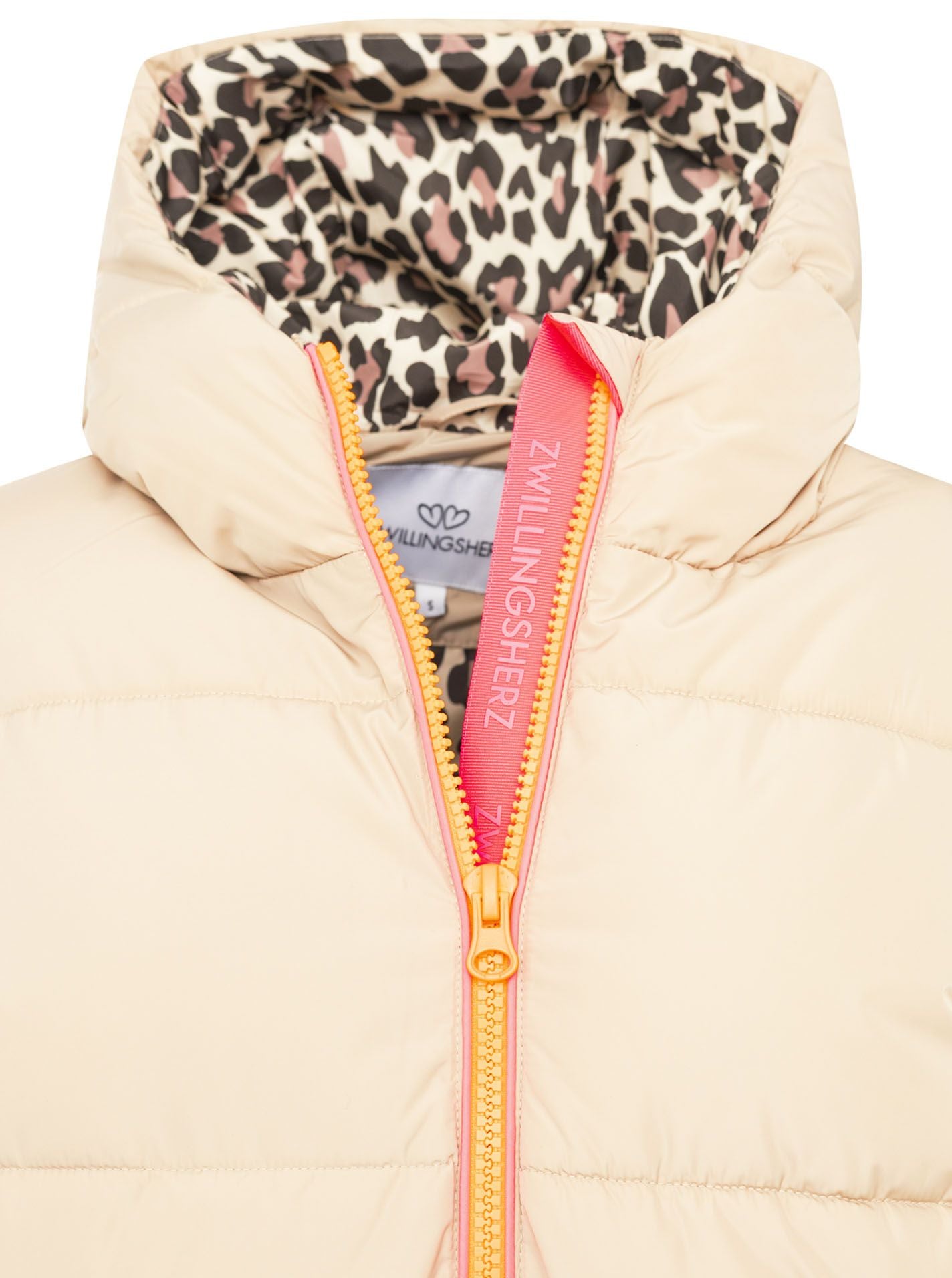 Zwillingsherz - Damen Steppmantel "Leo" - Beige