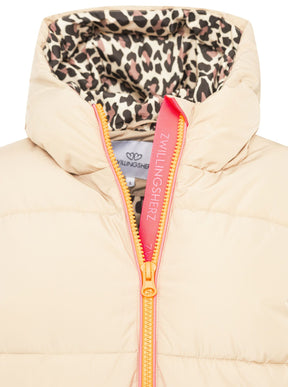 Zwillingsherz - Damen Steppmantel "Leo" - Beige