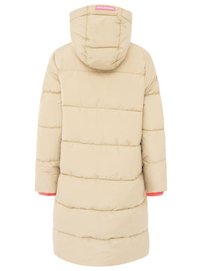 Zwillingsherz - Damen Steppmantel "Leo" - Beige