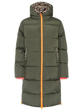 Zwillingsherz - Damen Steppmantel "Leo" - Khaki