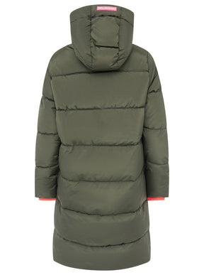 Zwillingsherz - Damen Steppmantel "Leo" - Khaki