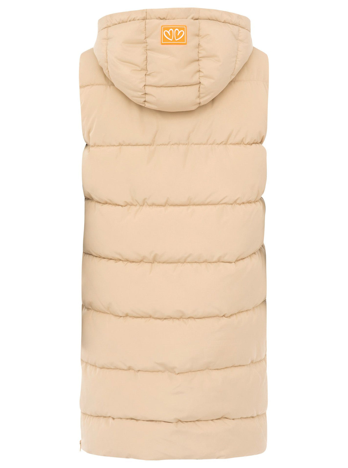 Zwillingsherz- Steppweste Leo Wild Heart - Beige/Orange