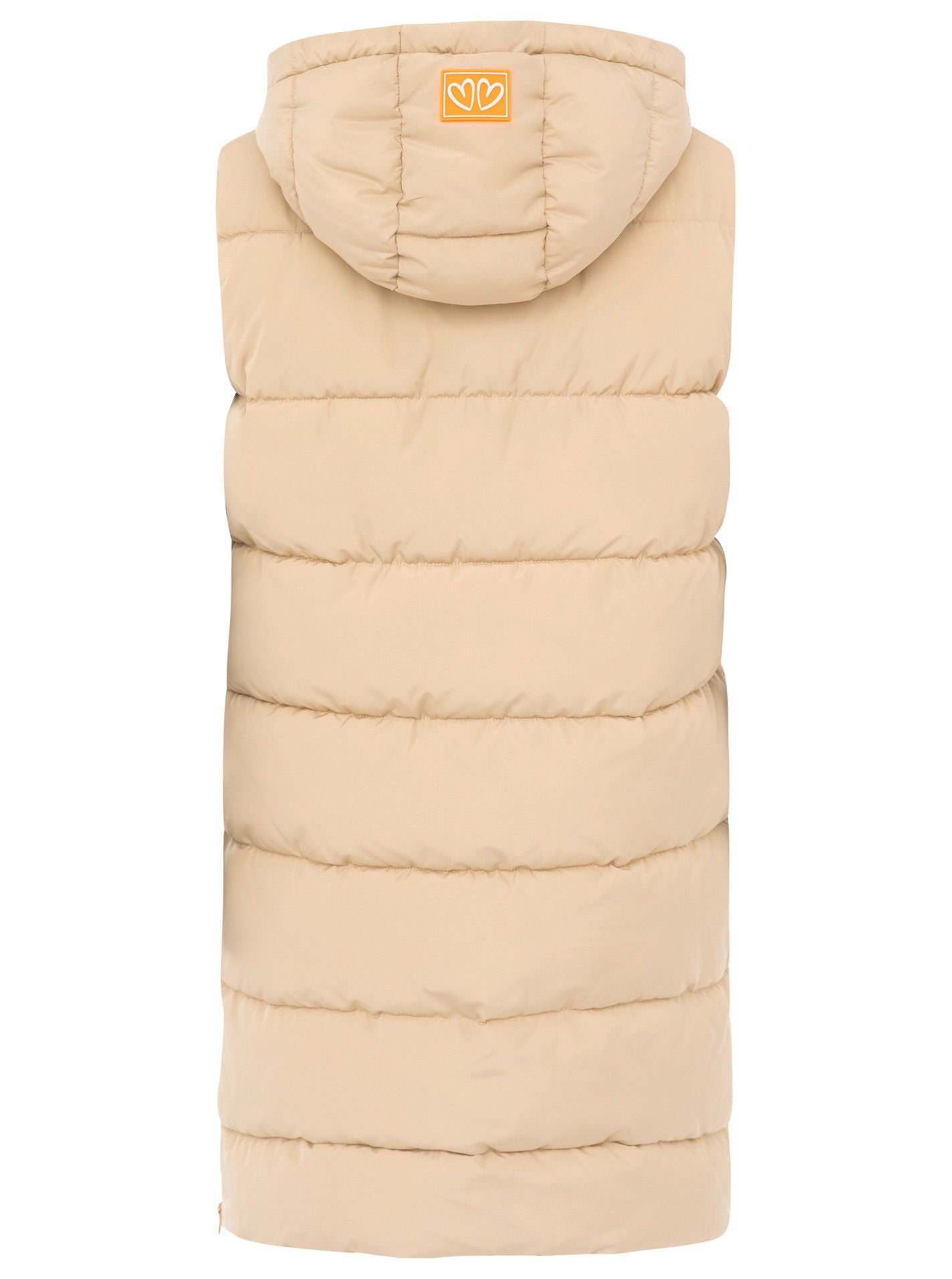 Zwillingsherz- Steppweste Leo Wild Heart - Beige/Orange