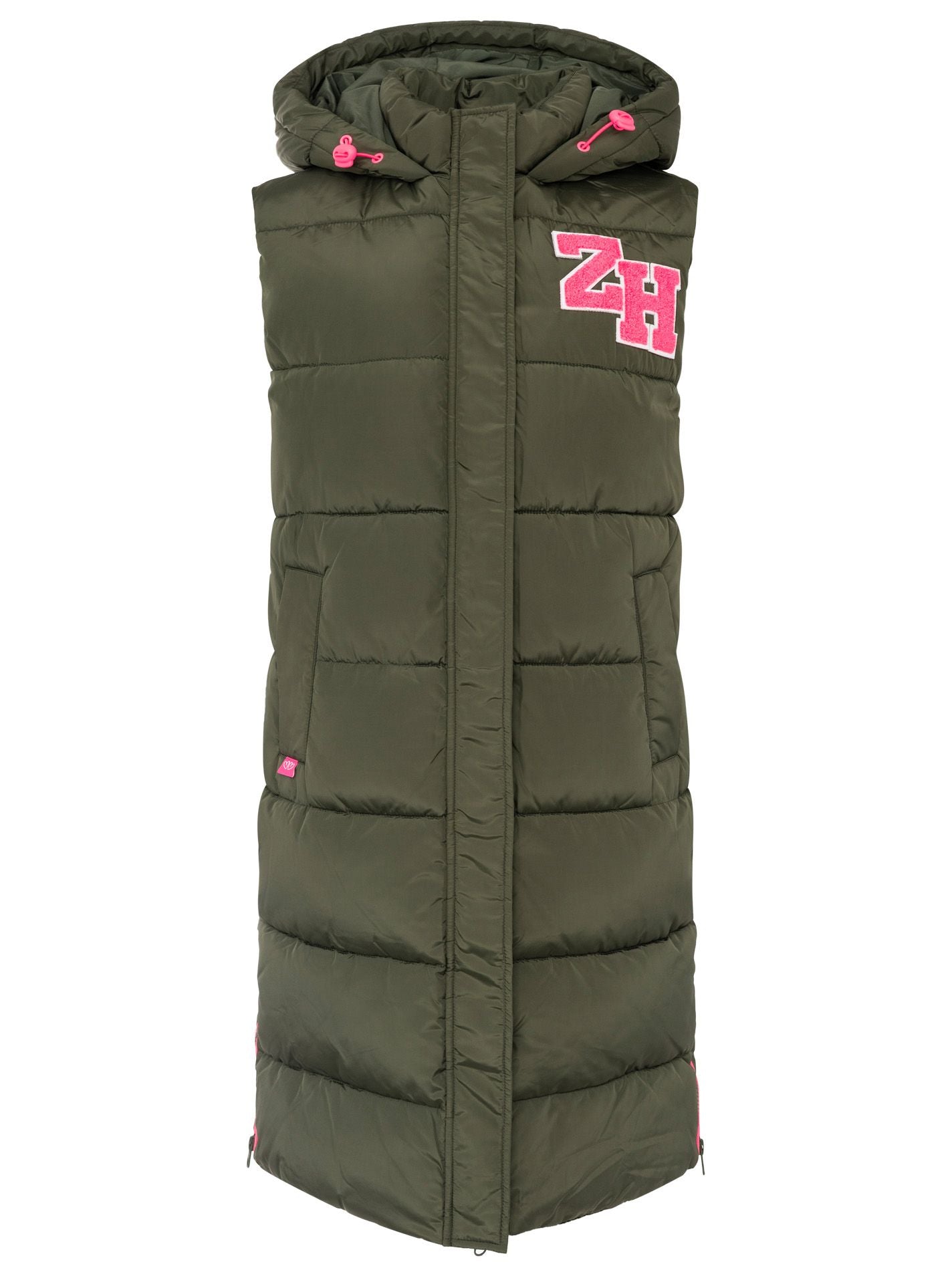 Zwillingsherz - Steppweste "ZH" - Khaki