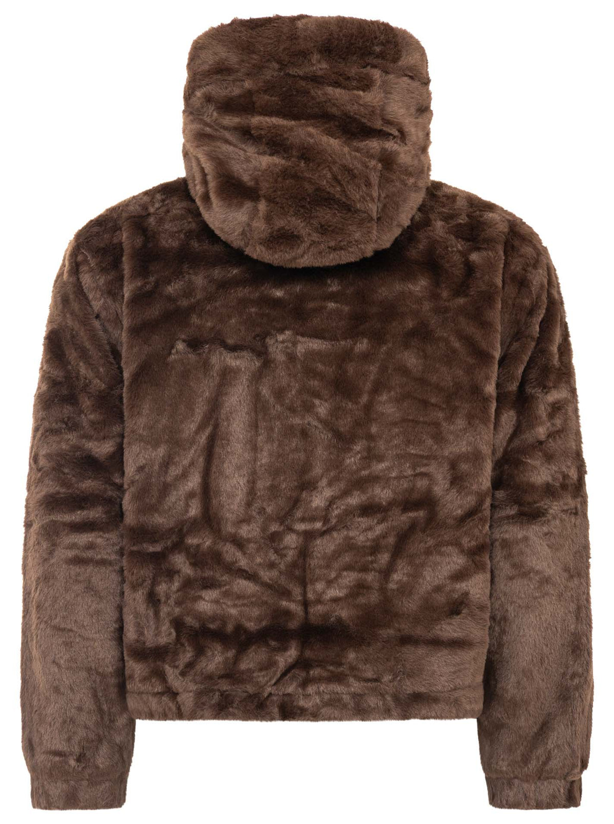 Zwillingsherz Teddy Plüsch Jacke - Braun