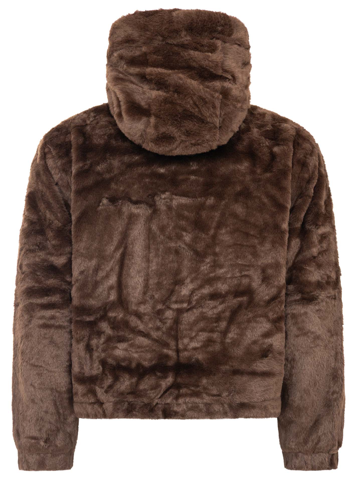 Zwillingsherz Teddy Plüsch Jacke - Braun