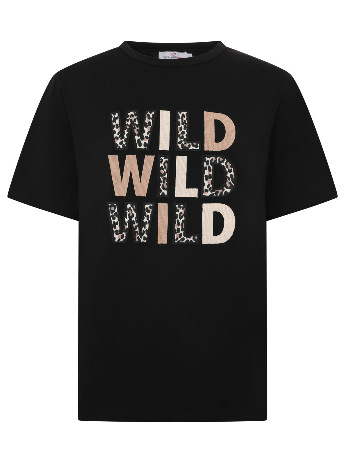 Zwillingsherz - T-Shirt "Wild Wild Wild" - Schwarz