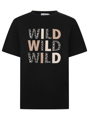 Zwillingsherz - T-Shirt "Wild Wild Wild" - Schwarz