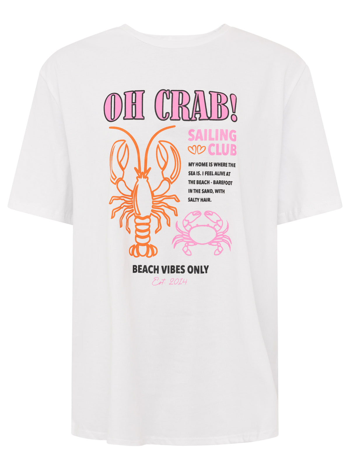 Zwillingsherz - T-Shirt "Oh Crab" - Weiß