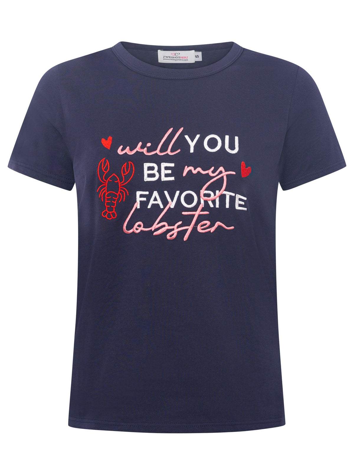 Zwillingsherz - T-Shirt "Lobster" - Navy