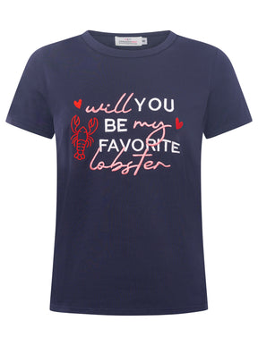 Zwillingsherz - T-Shirt "Lobster" - Navy