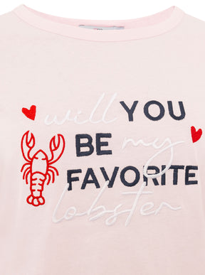 Zwillingsherz - T-Shirt "Lobster" - Rosa