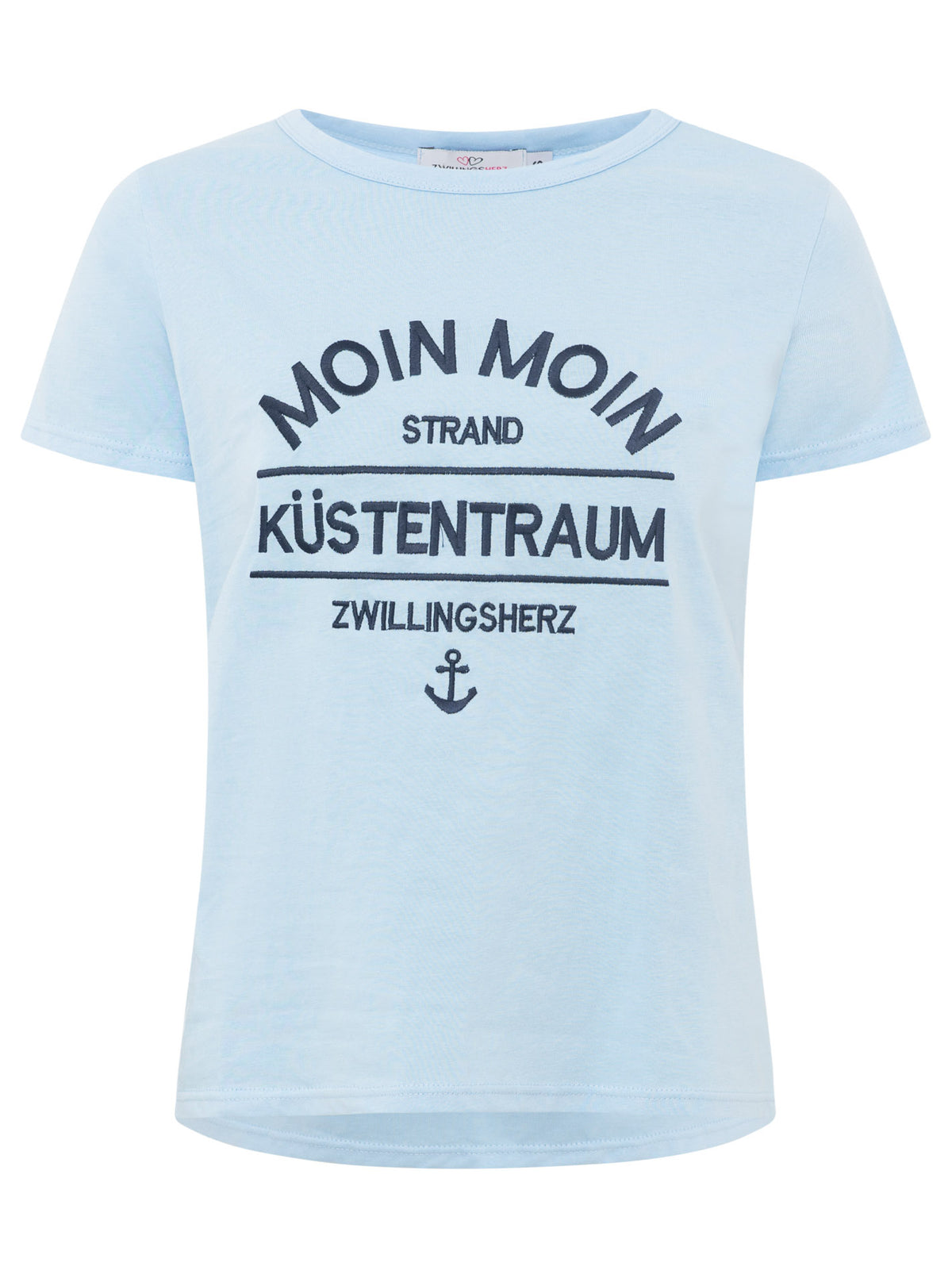 Zwillingsherz - T-Shirt "Küstentraum" - Hellblau