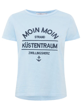 Zwillingsherz - T-Shirt "Be Happy" - Mint