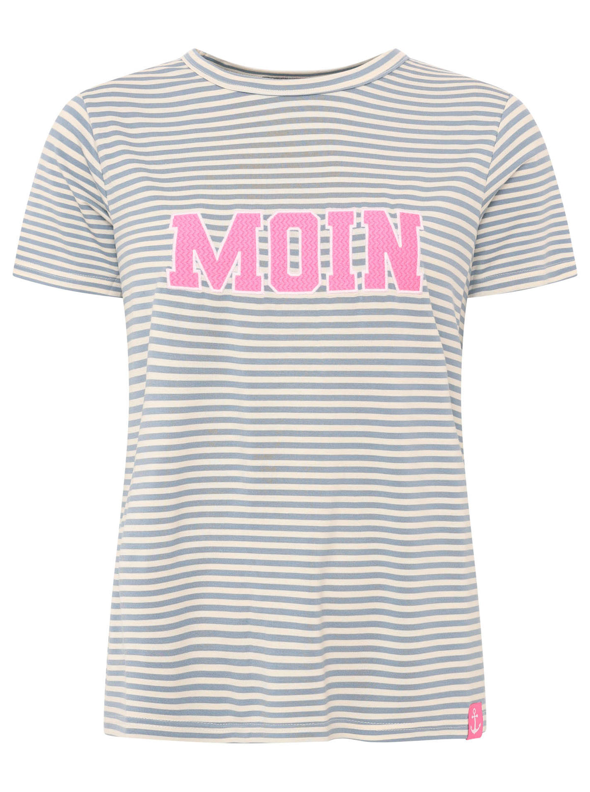 Zwillingsherz - T-Shirt "Anker Moin" - Jeansblau