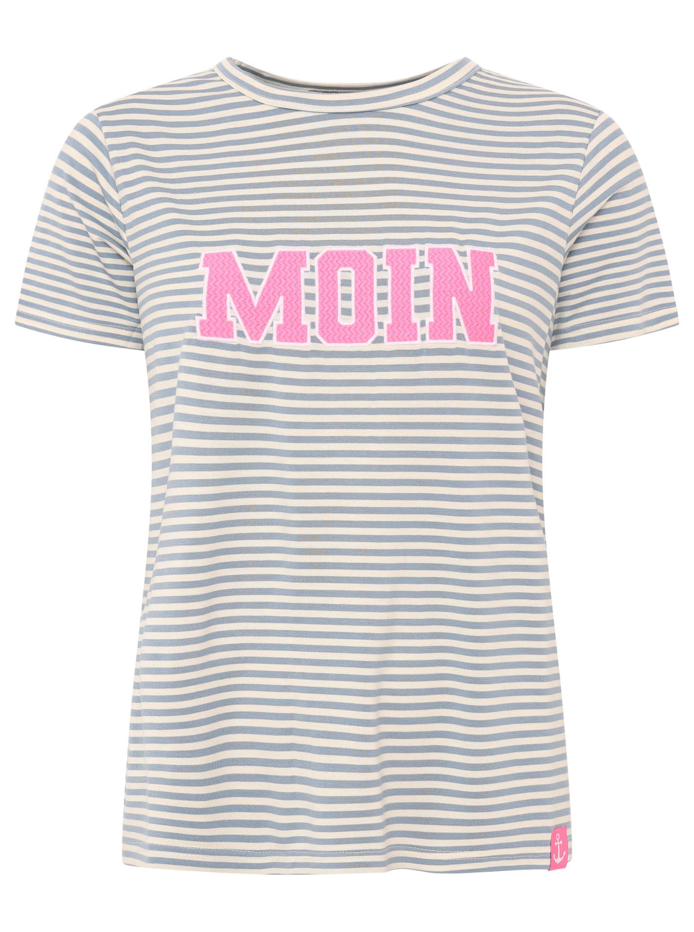 Zwillingsherz - T-Shirt "Anker Moin" - Jeansblau