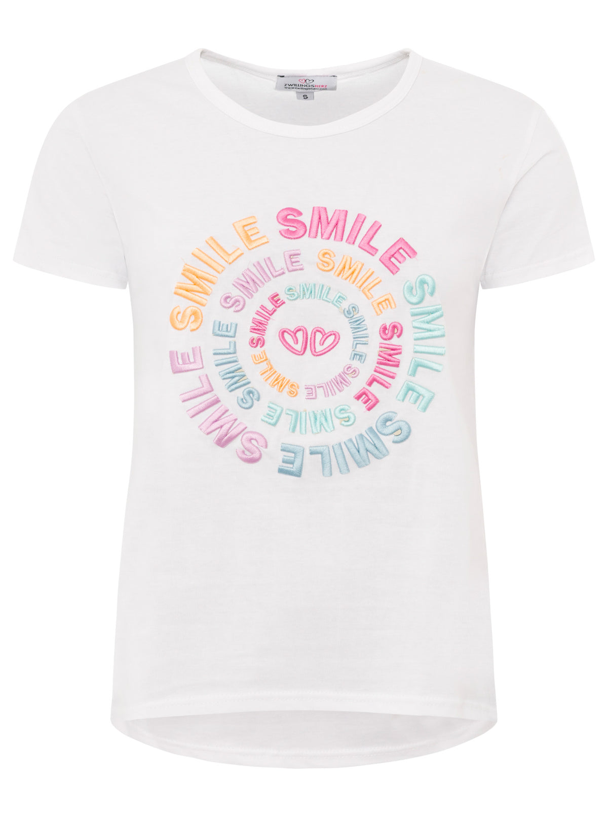 Zwillingsherz - T-Shirt "Smile" - Weiß