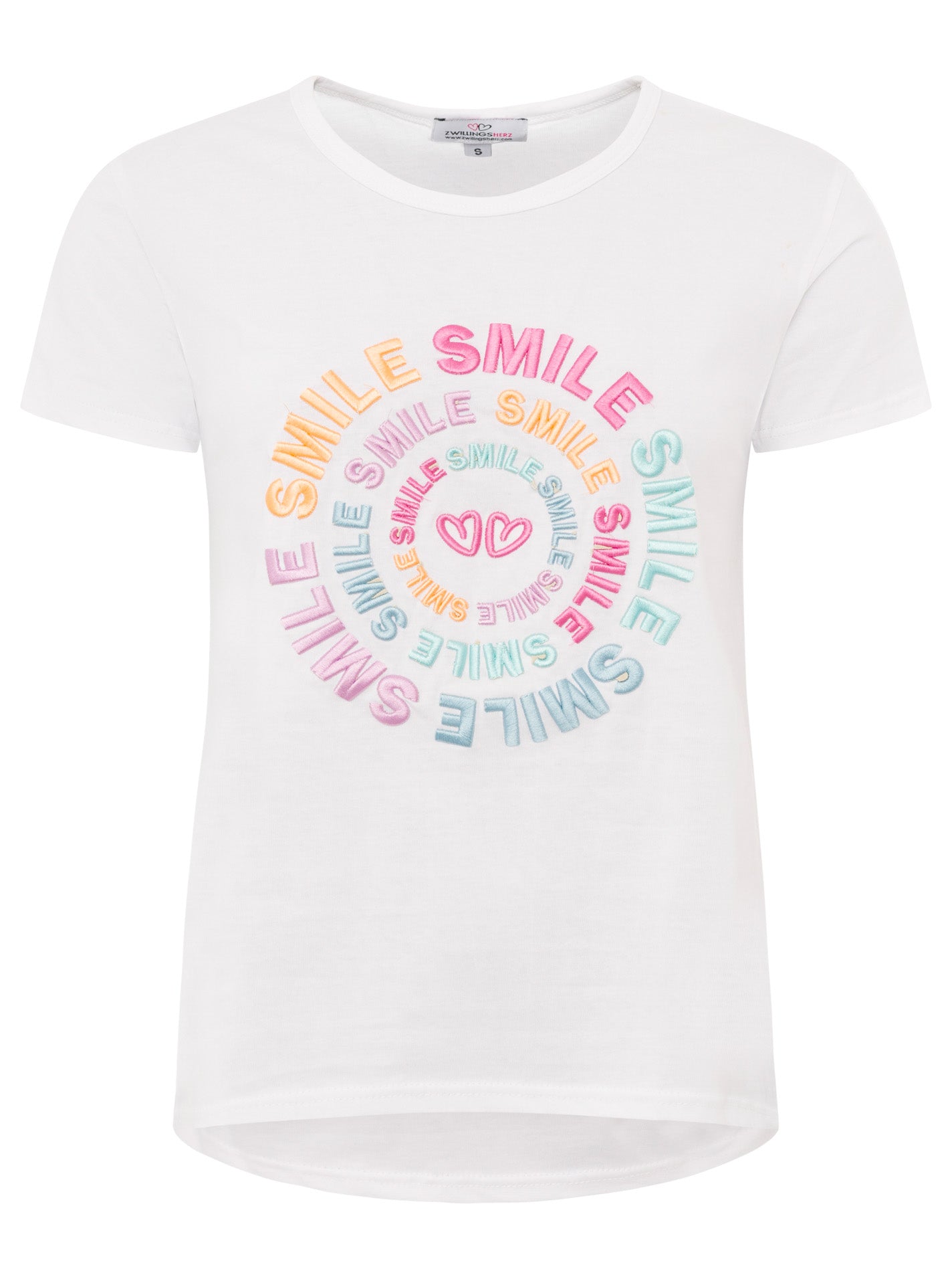 Zwillingsherz - T-Shirt "Smile" - Weiß