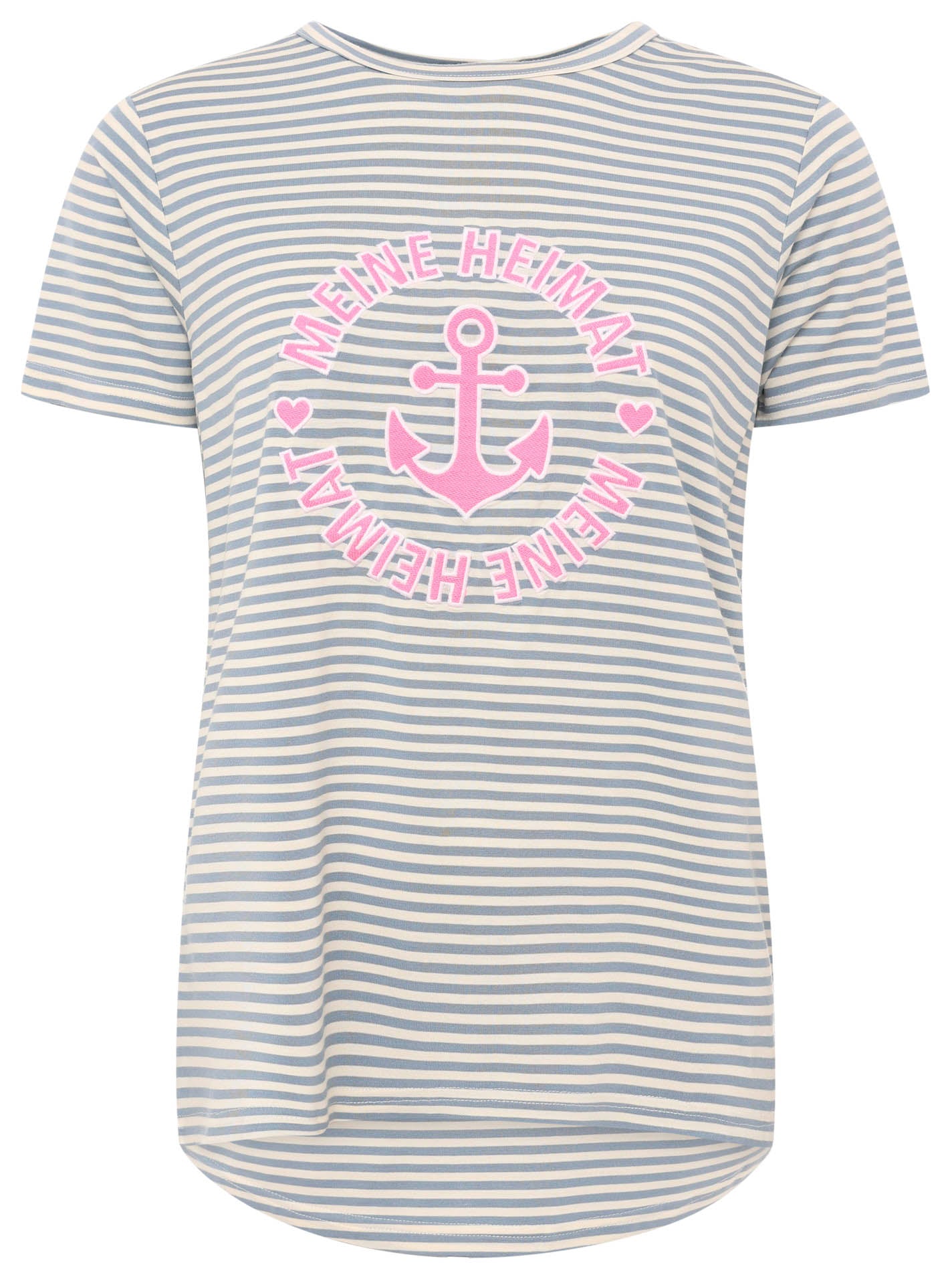 Zwillingsherz - T-Shirt "Heimat Anker" - Jeansblau