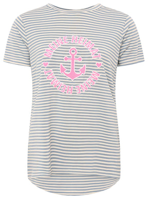 Zwillingsherz - T-Shirt "Heimat Anker" - Jeansblau