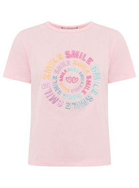 Zwillingsherz - T-Shirt "Smile" - Rosa
