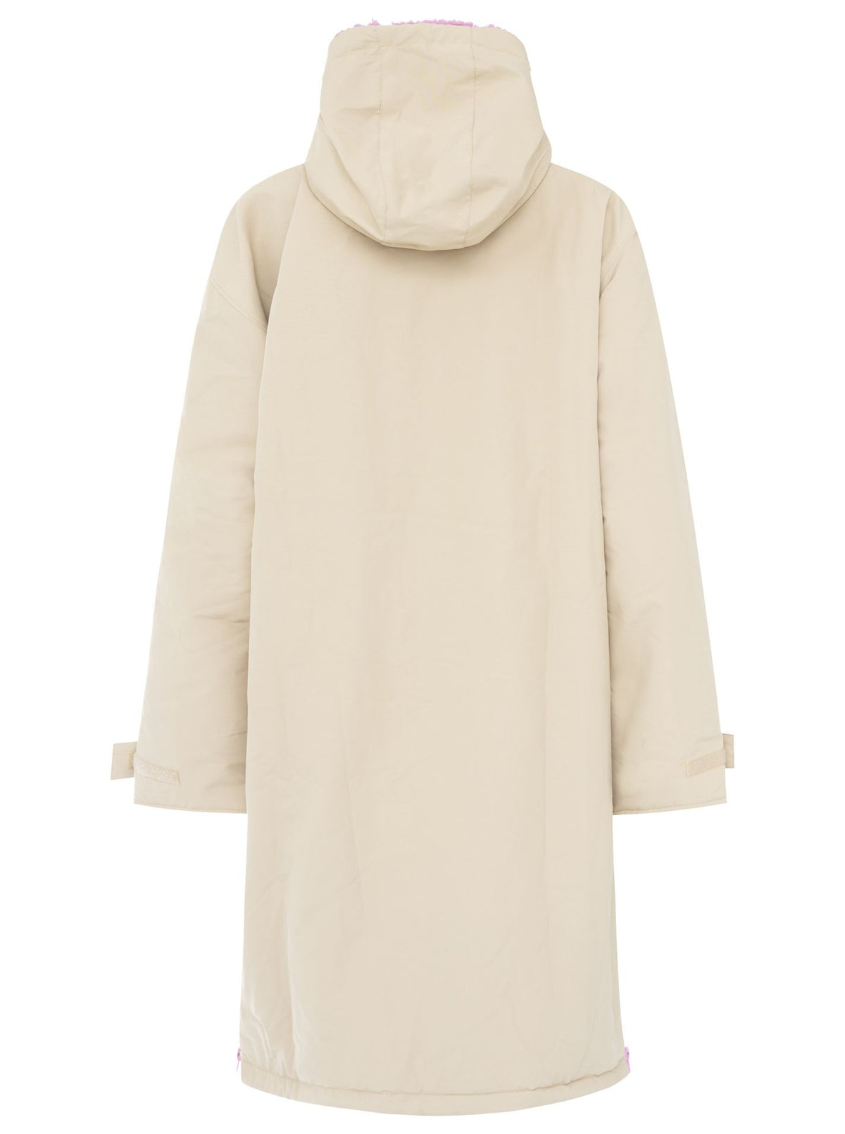 Zwillingsherz - Oversize Windjacke - Mittelbeige/Rosa