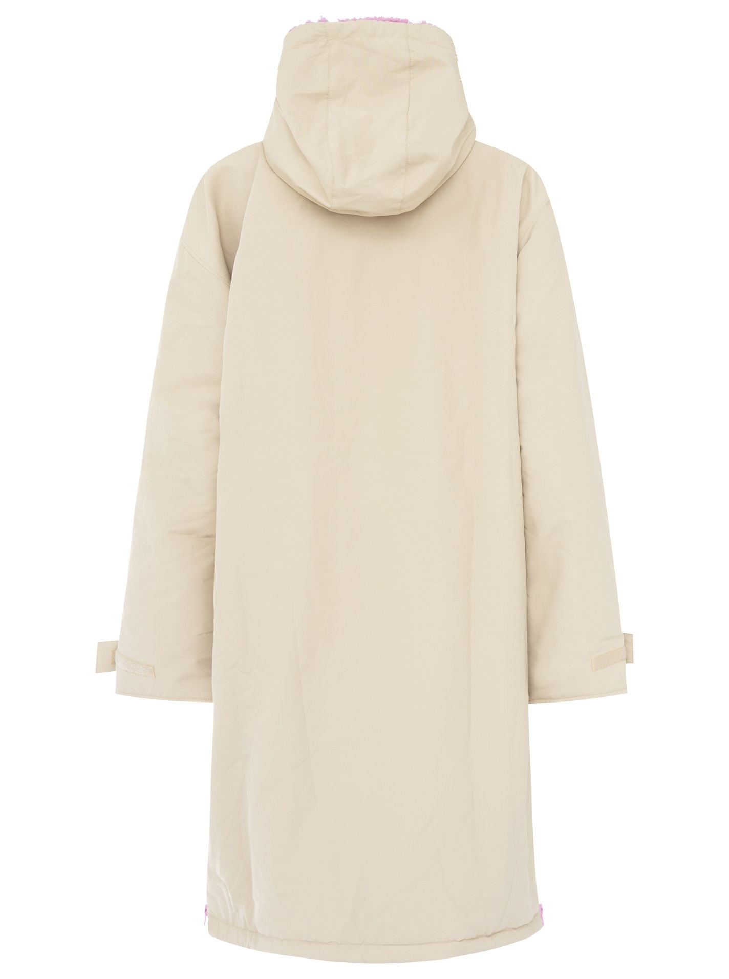 Zwillingsherz - Oversize Windjacke - Mittelbeige/Rosa